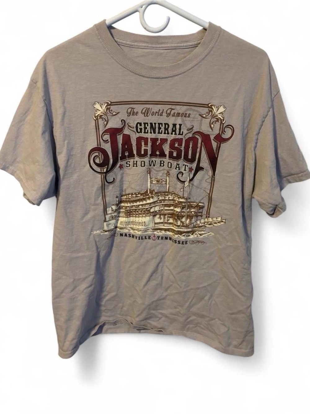 General Jackson Showboat Nashville TN Graphic Tee Gray